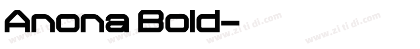 Anona Bold字体转换
